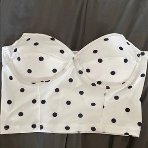 Polka dot crop top